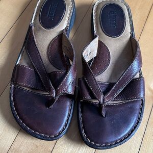 Born Women's Dark Brown Leather Sandals